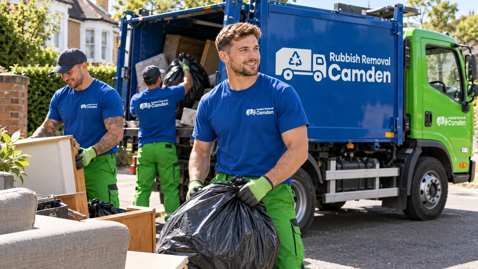 Rubbish removal service in Camden compared with skip hire